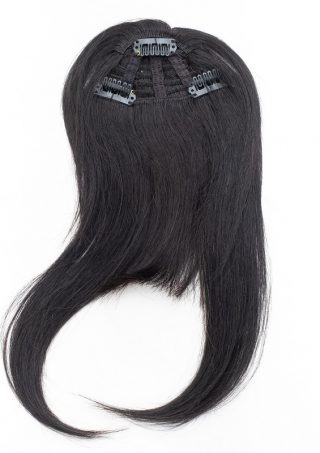 Natural Black Clip-in Bangs