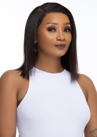 Linda – Brazilian 12″ Full Frontal Straight Bob Wig