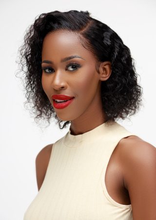 Lina –  Brazilian Water Wave Full Frontal Lace Bob Wig