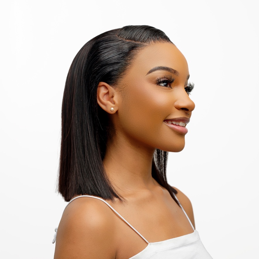 Zara - 12" Straight 13x4 Double Drawn Bob - Image 2